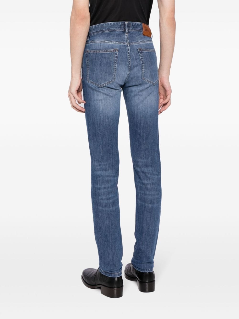 skinny-cut cotton jeans - 4