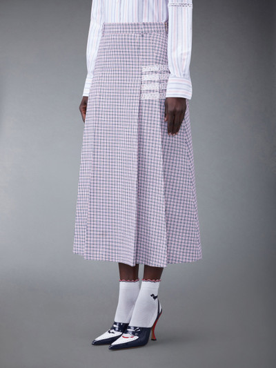 Thom Browne high-waisted pleated skirt outlook