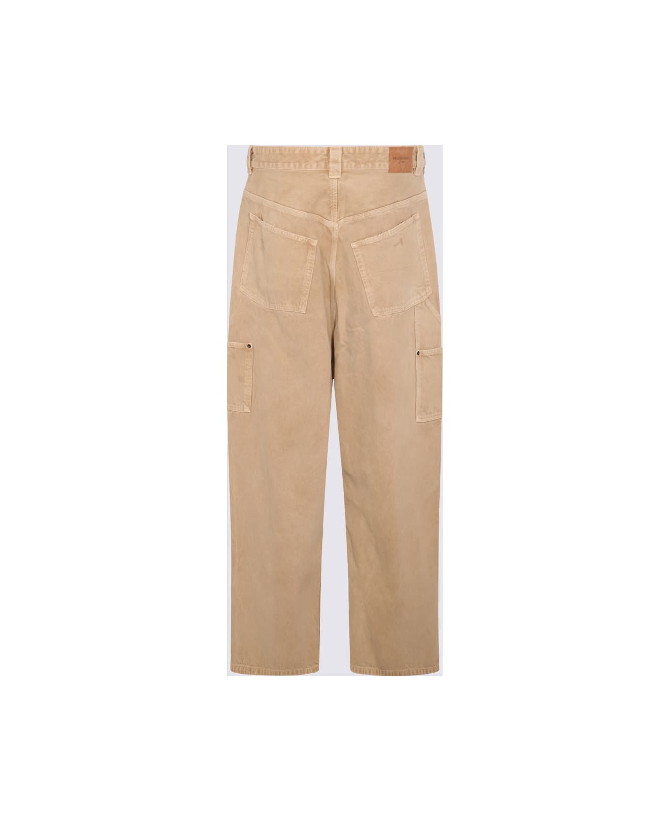 Beige Cotton Pants - 2