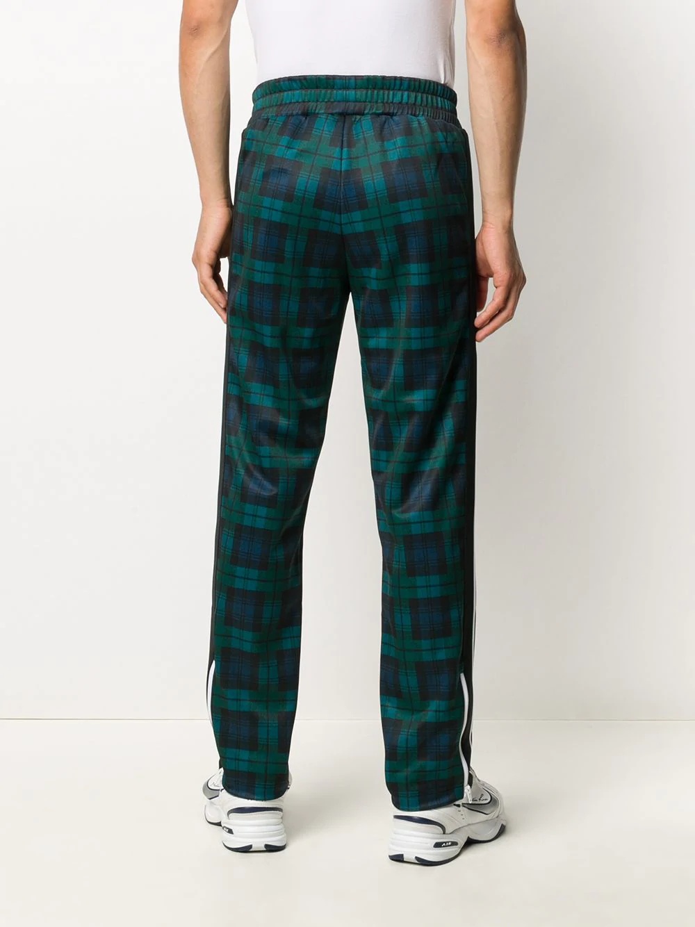 tartan-print track pants - 4