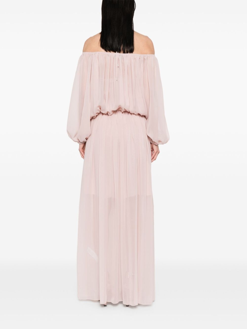floral-brooch maxi dress - 4