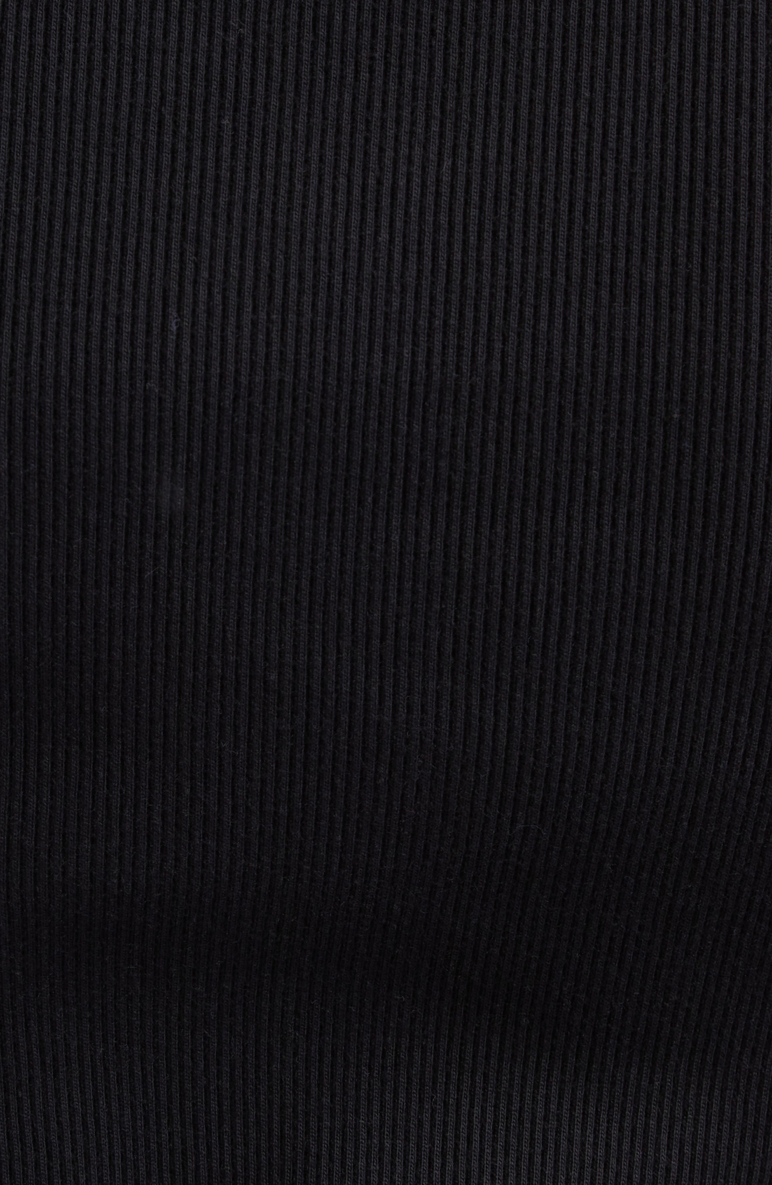 Sacai Embroidered Logo Rib Tank in Black at Nordstrom - 7