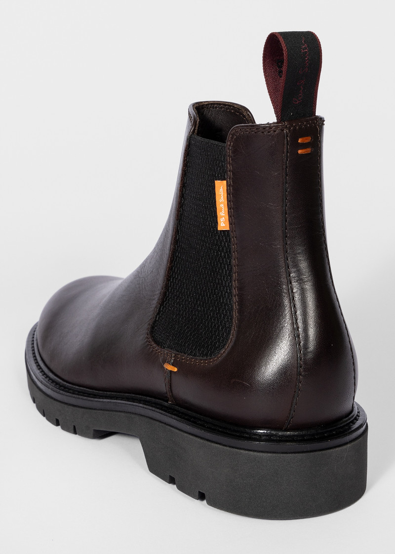 Dark Brown Leather 'Xenon' Boots 4