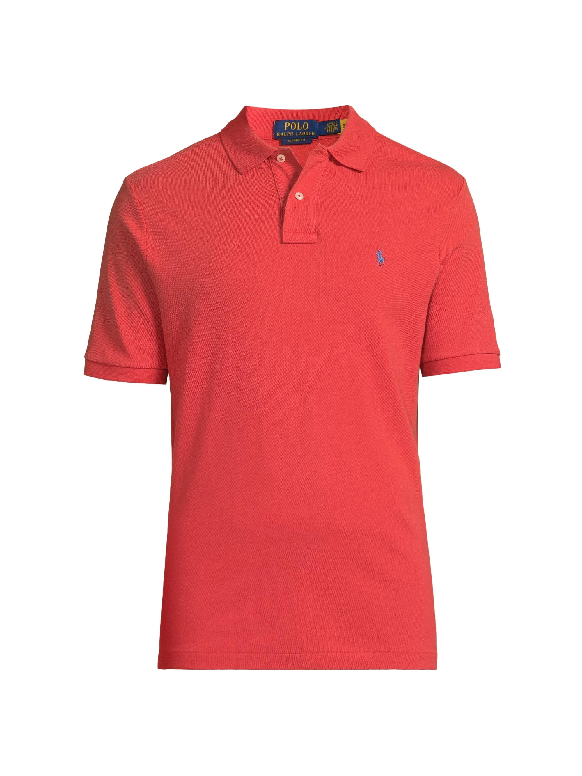 Men's Classic-Fit Mesh Polo Shirt - Spring Red - 1