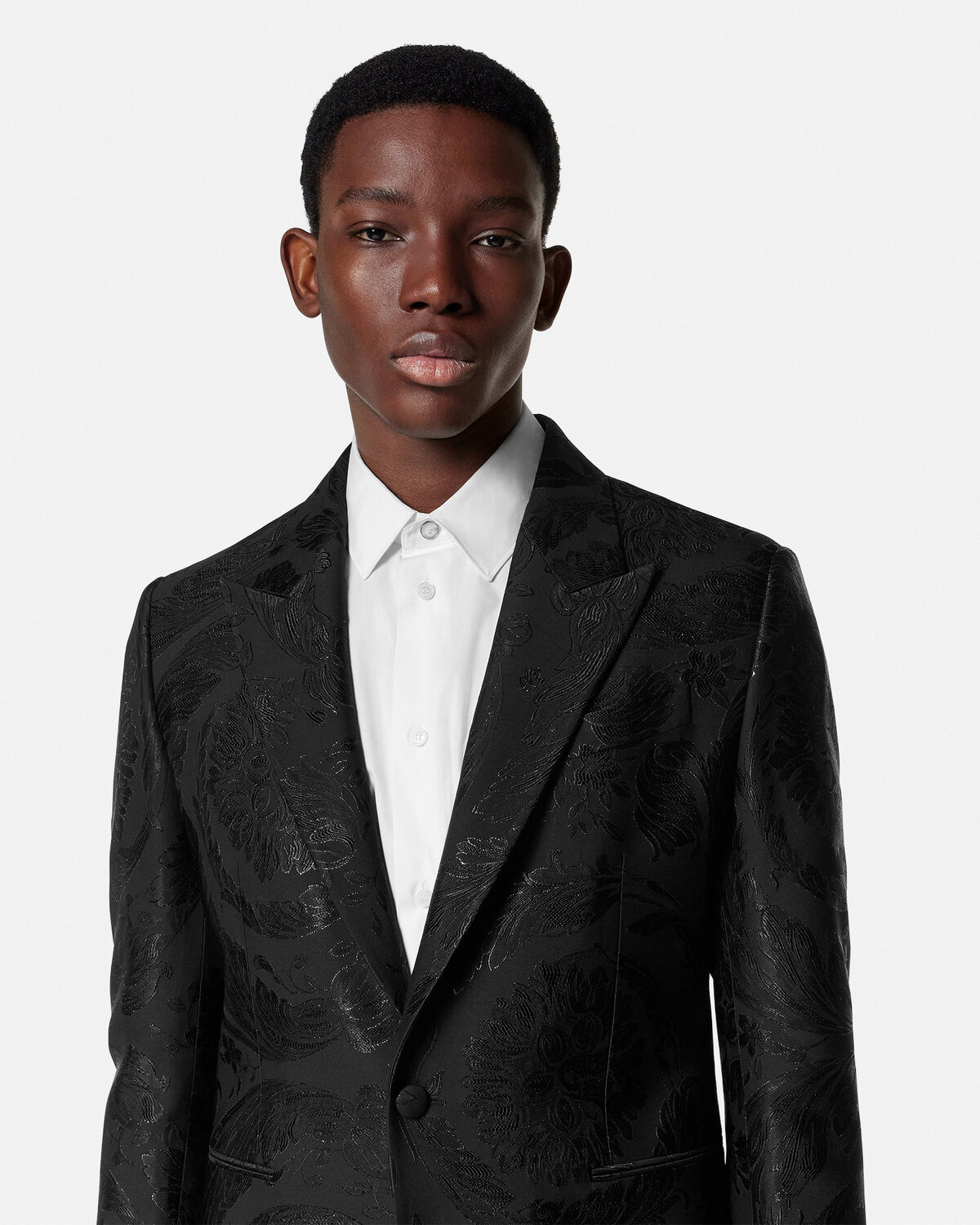 Barocco Jacquard Single-Breasted Blazer - 3