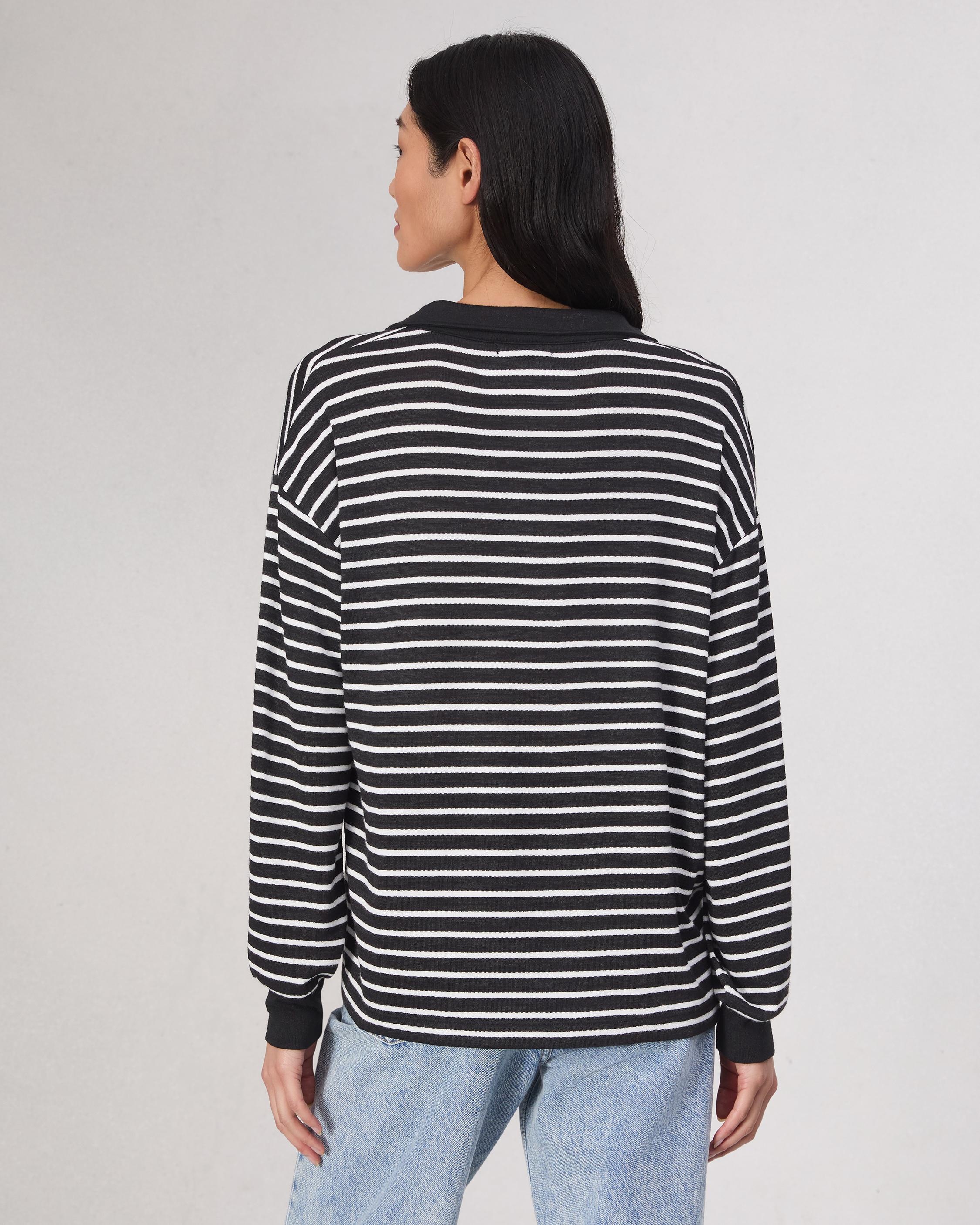 The Stripe Knit Polo - 5