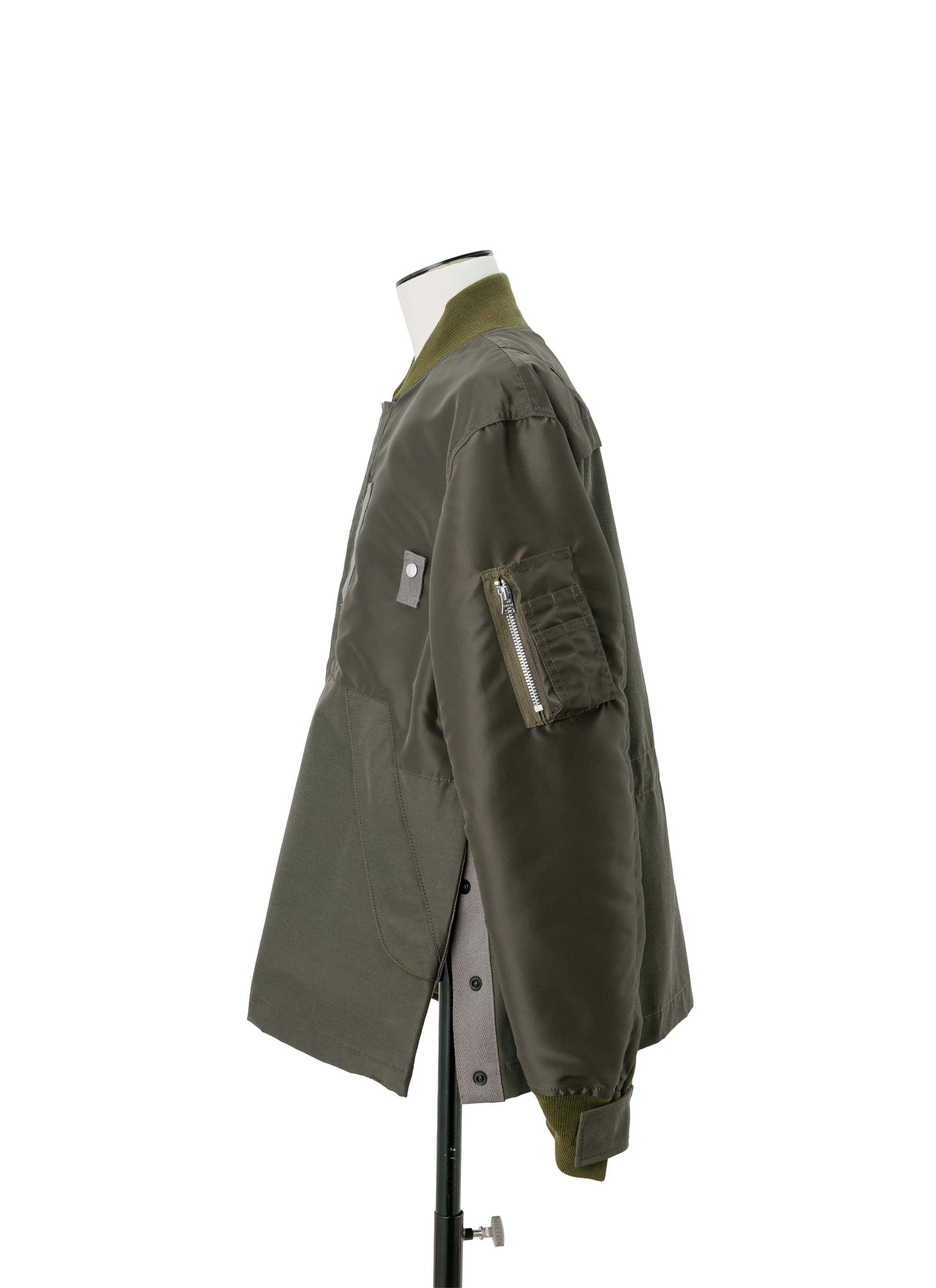 Nylon Twill x Grosgrain Blouson - 3