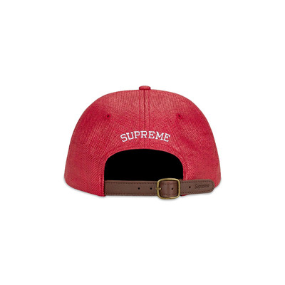 Supreme Supreme Raffia S Logo 6-Panel 'Red' outlook