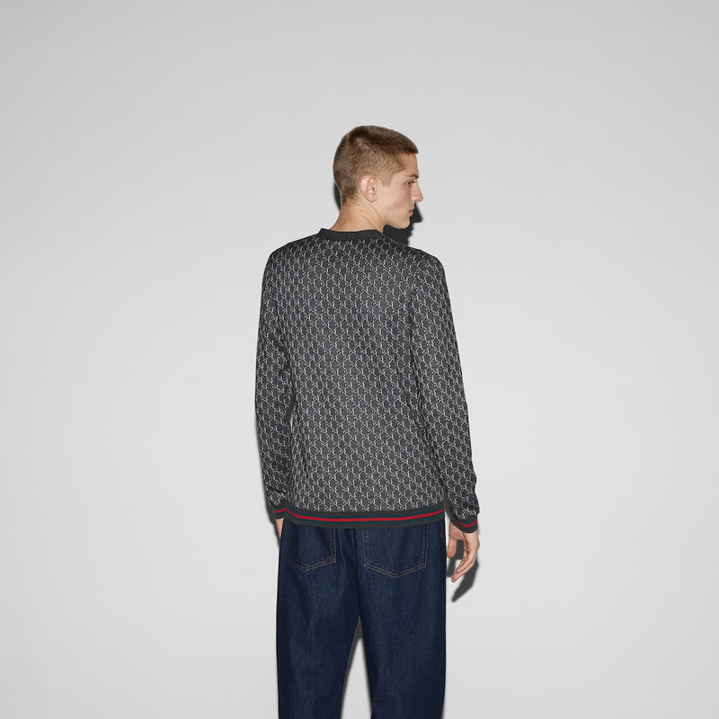 GG wool and silk cardigan 4