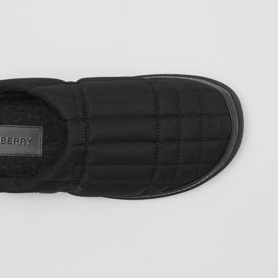 Burberry Logo Detail Quilted Nylon Slippers outlook