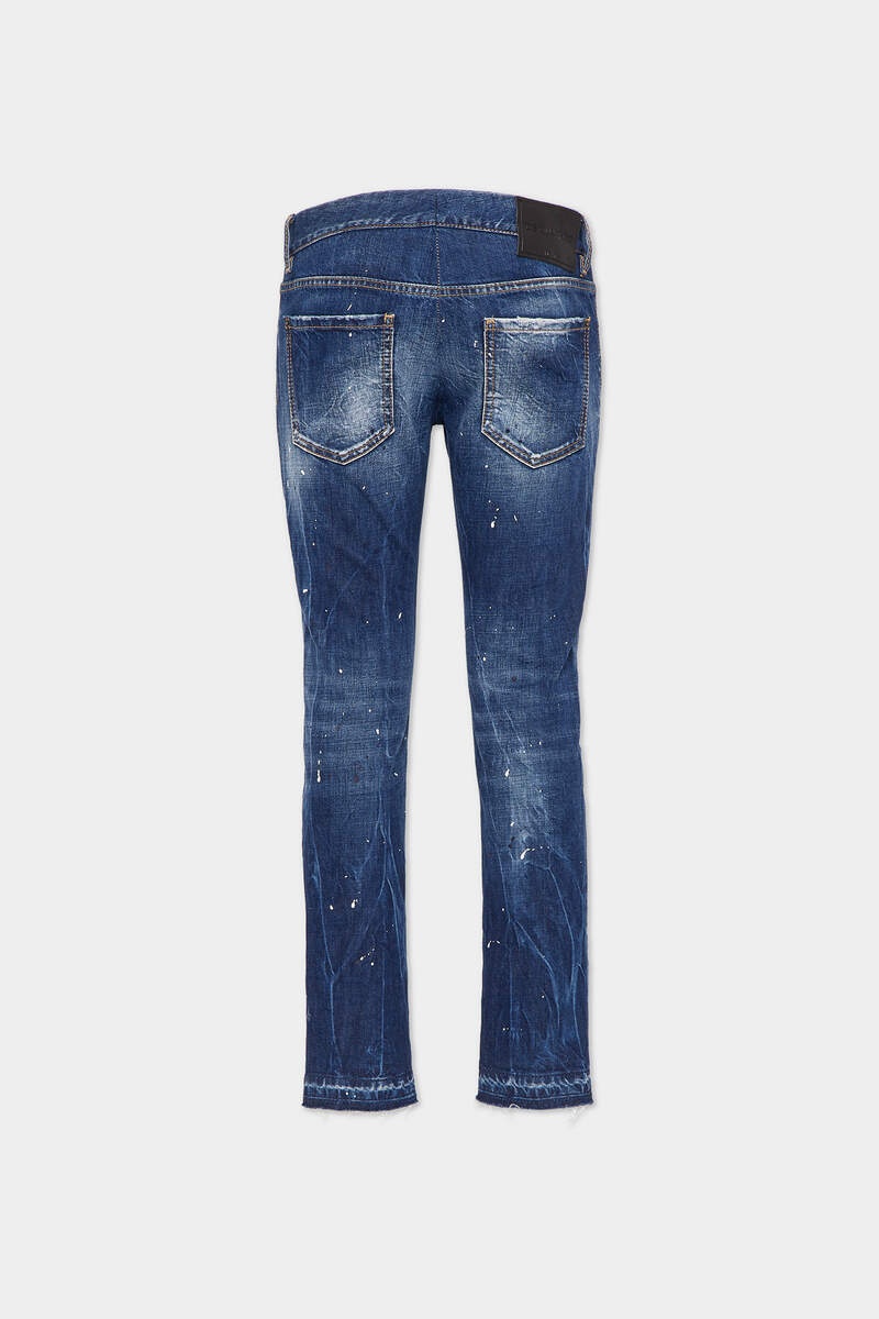 MEDIUM WHITE & BLUE SPOTS SHARPEI JEANS - 2