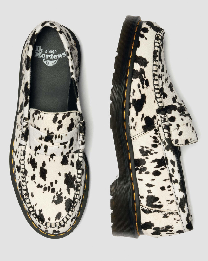 Dr. Martens Penton Dalmatian Hair On Leather Loafers outlook