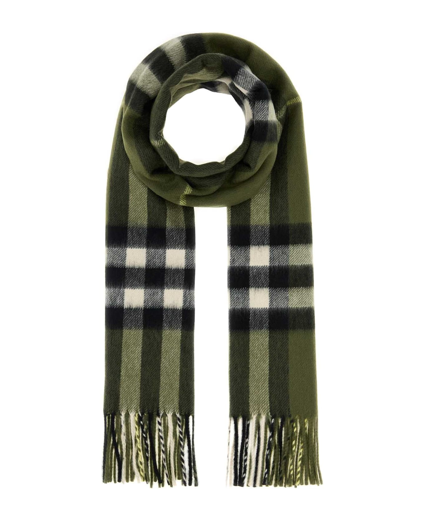 Embroidered Cashmere Scarf - 1