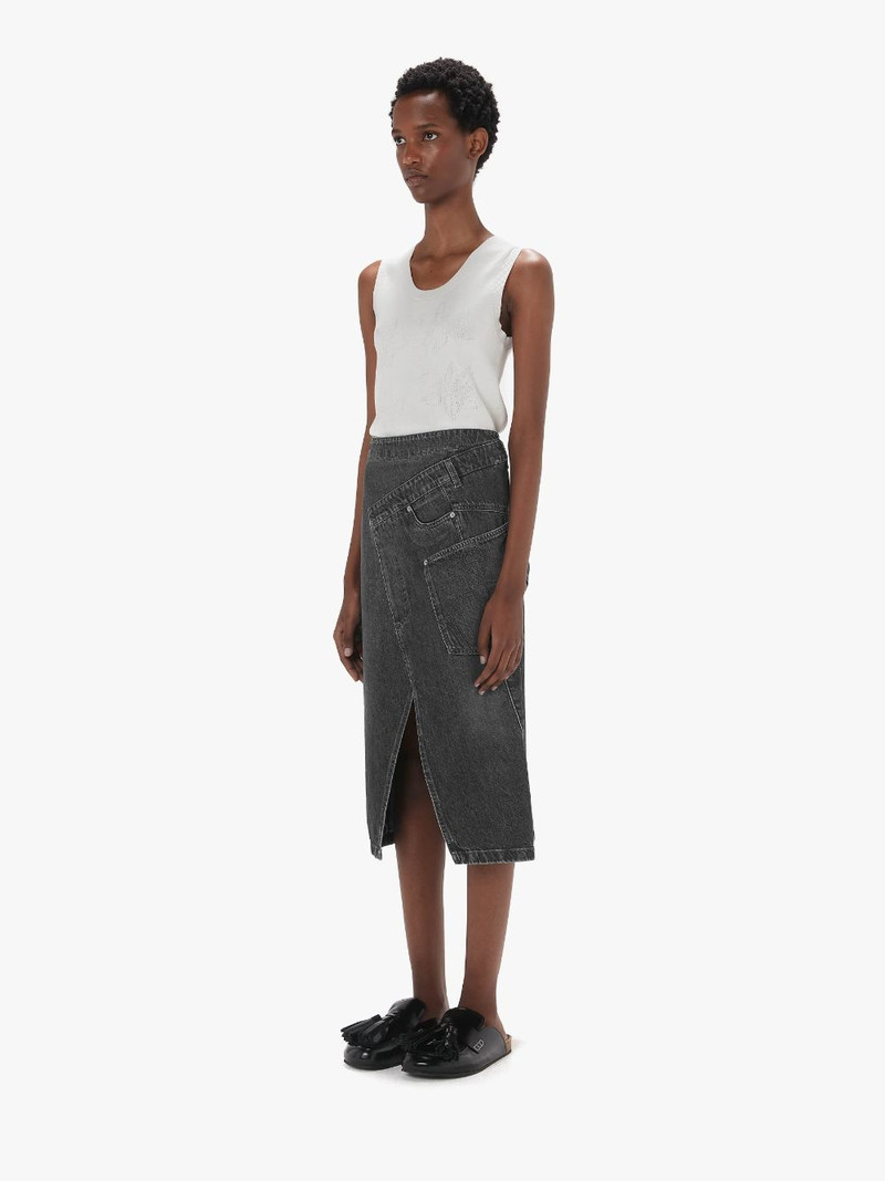DENIM MIDI SKIRT 4