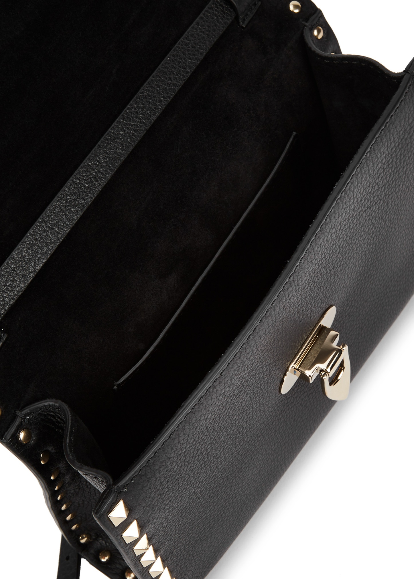 Rockstud small leather cross-body bag - 5