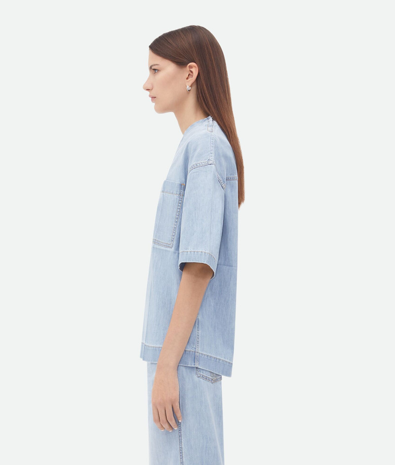 Bottega Veneta Light Bleached Denim T-Shirt outlook