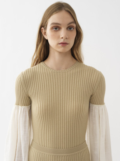 Chloé FITTED WIDE-SLEEVE TOP outlook