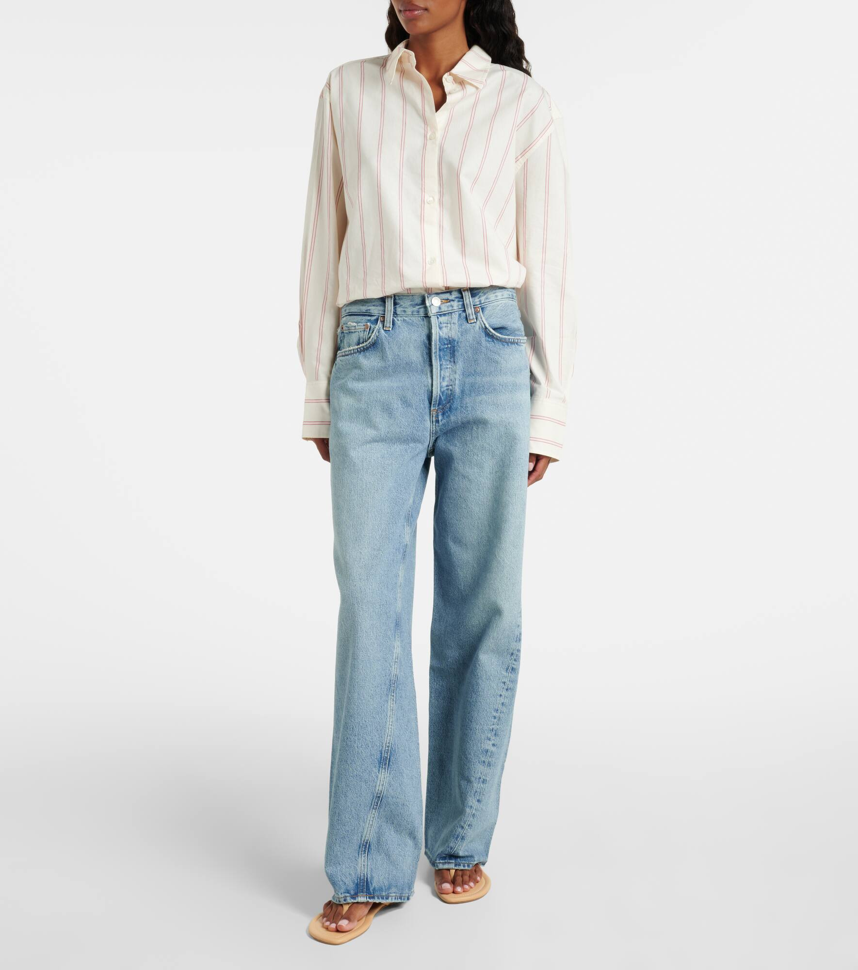 Twist low-rise wide-leg jeans - 7