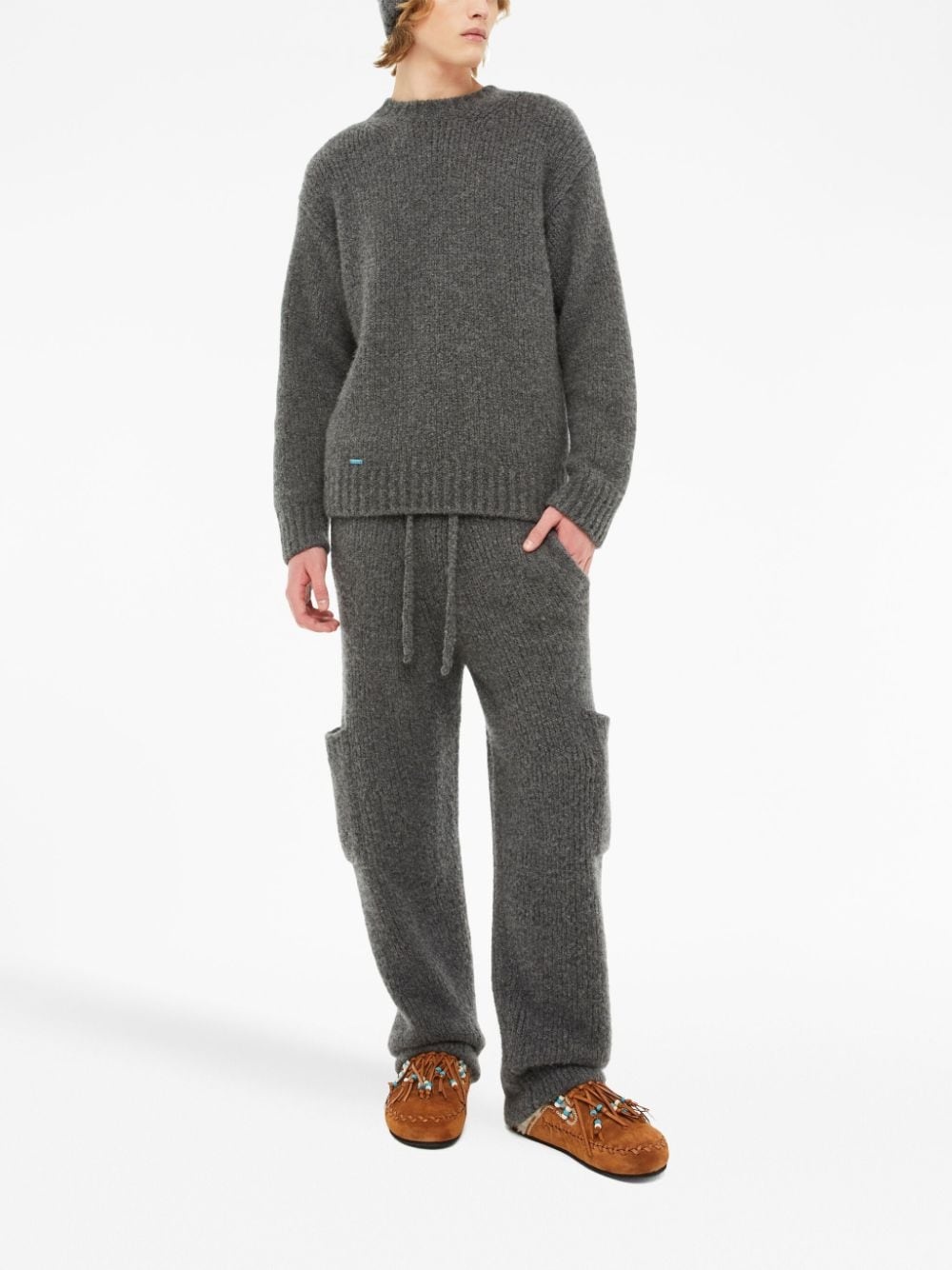 A Finest knitted straight-leg trousers - 2