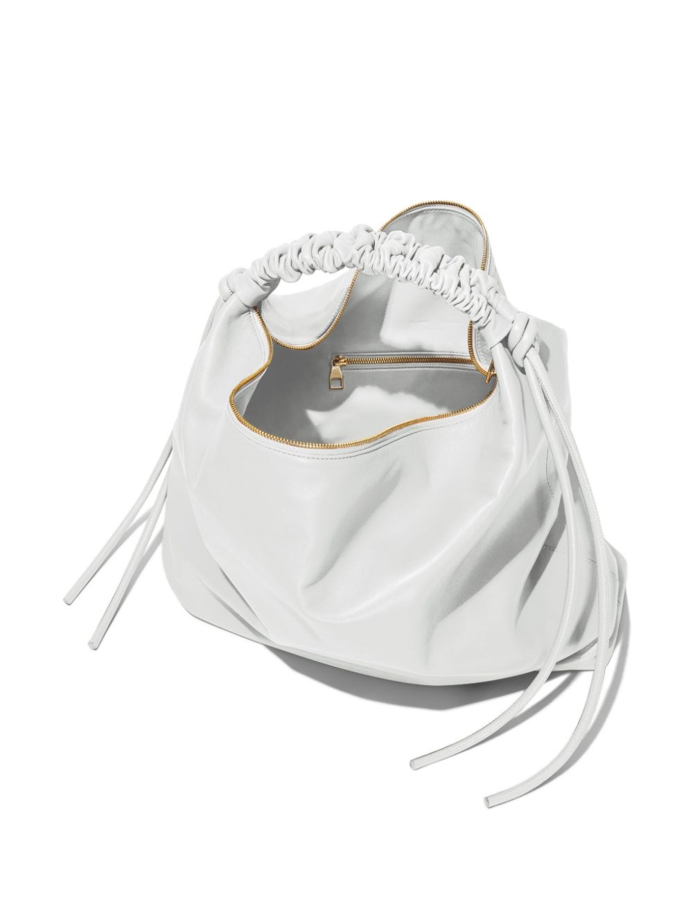 large Drawstring leather shoulder bag - 6