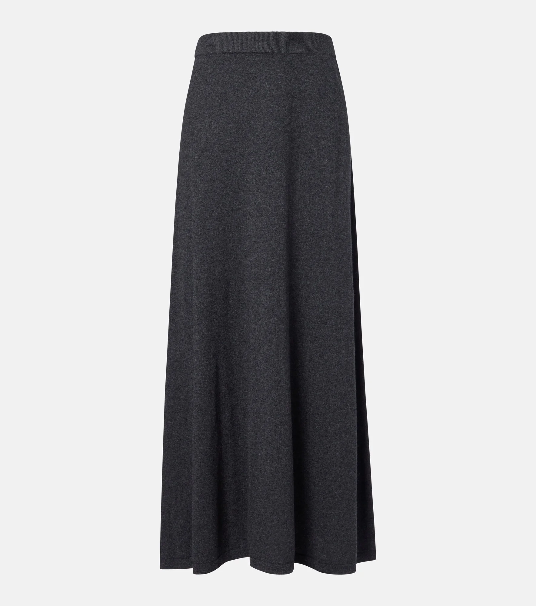 Adrienne cotton and cashmere midi skirt - 1