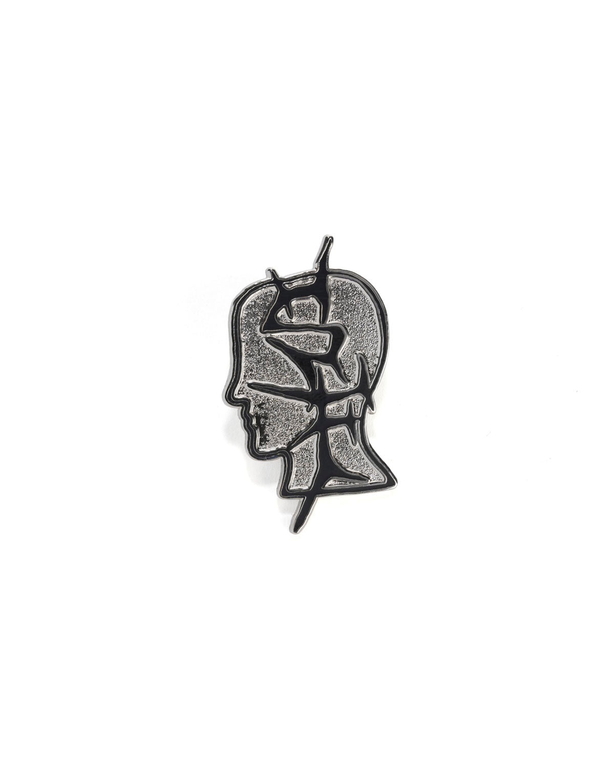 Brain Dead x Sound and Fury Logo Lockup Pin - Black - 1