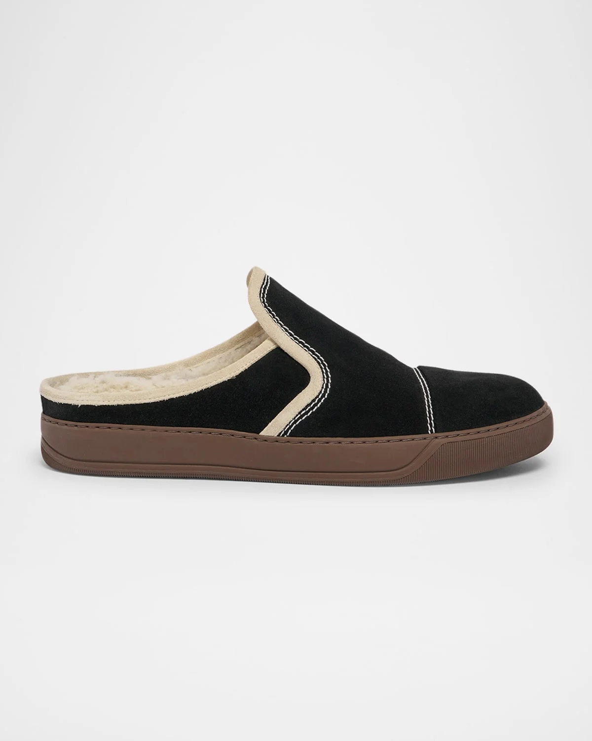 Men's DBB1 Suede & Shearling Mule Sneakers - 1