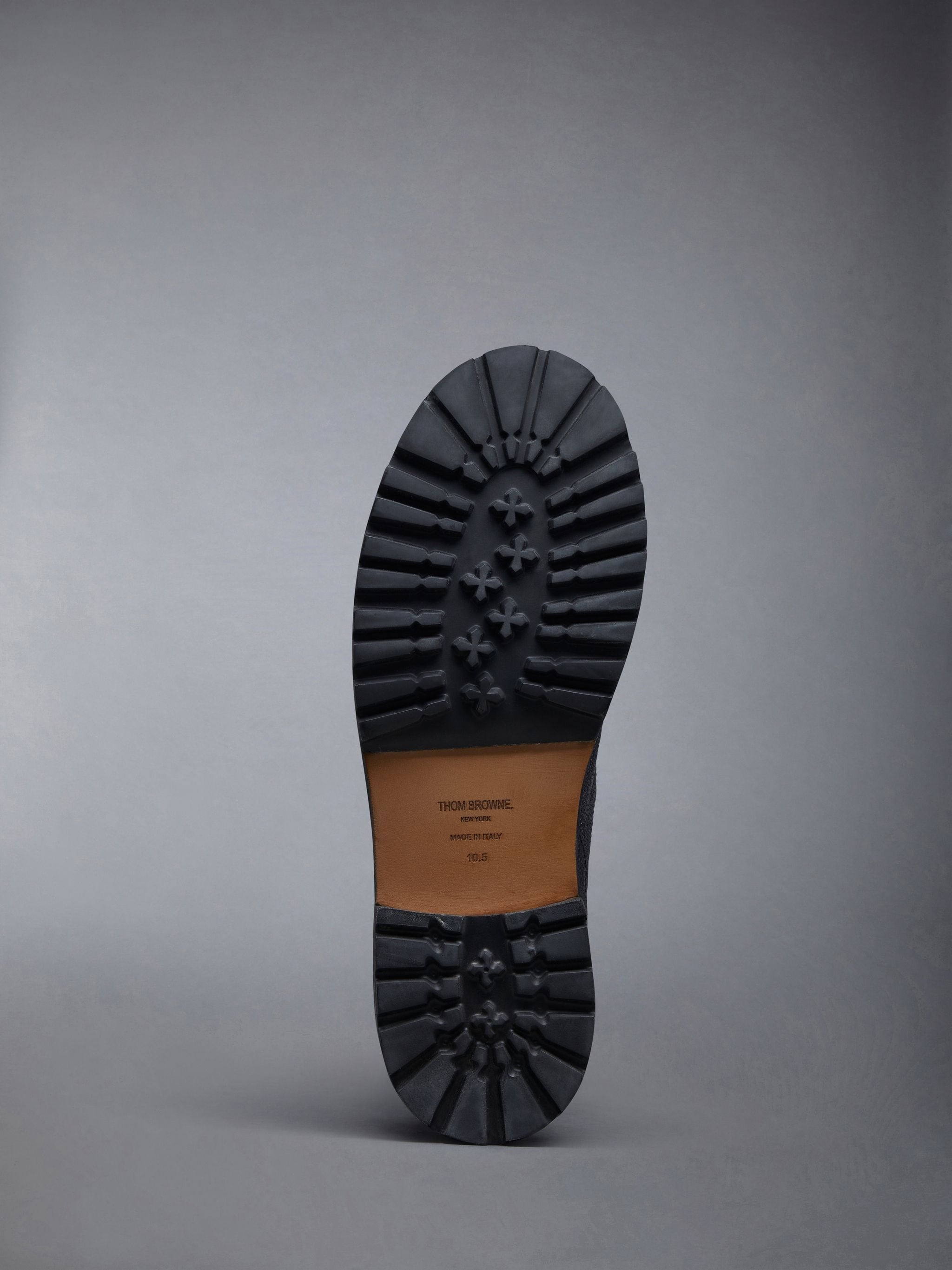 Pebble Grain Leather Tall Whaling Galosh Boot - 5