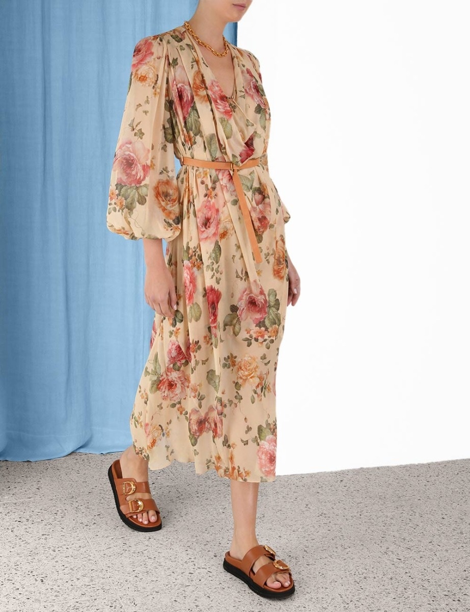 Zimmermann LUMINOSITY BILLOW DRESS - 7811DF231LATFL | REVERSIBLE