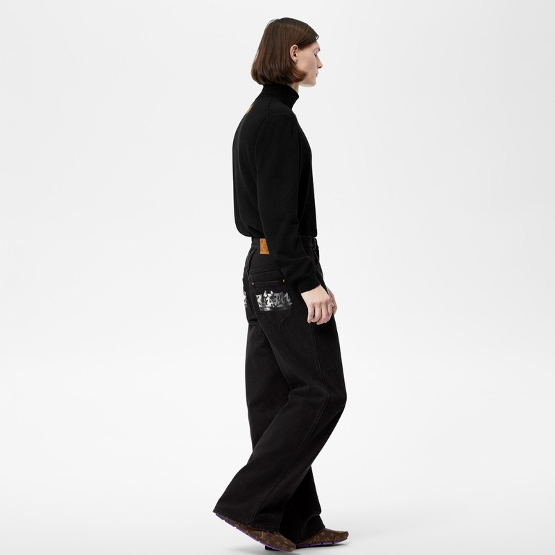 LV Graffiti Denim Pants 5