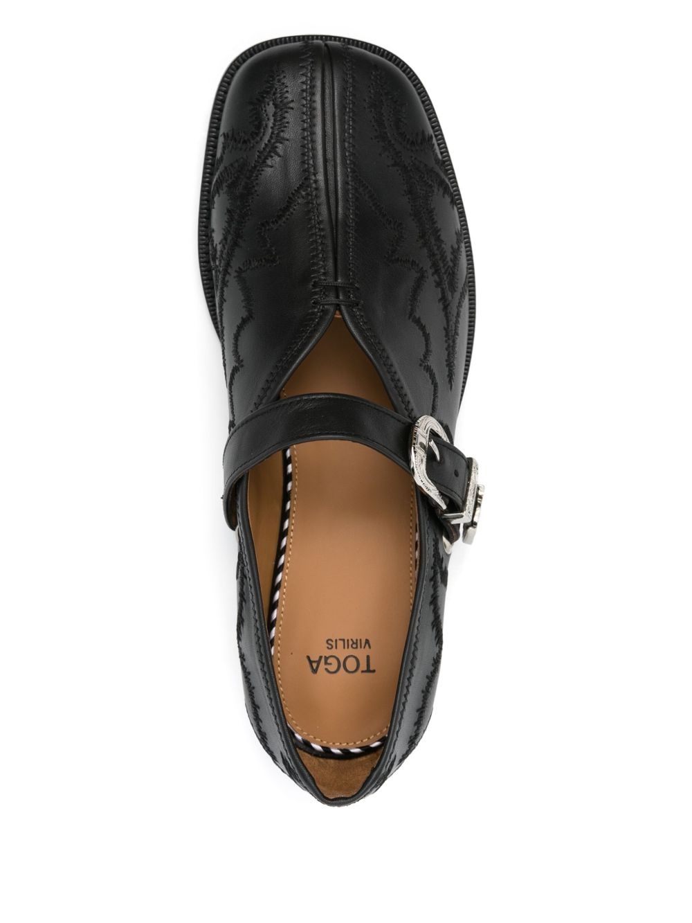 embroidered loafers - 4