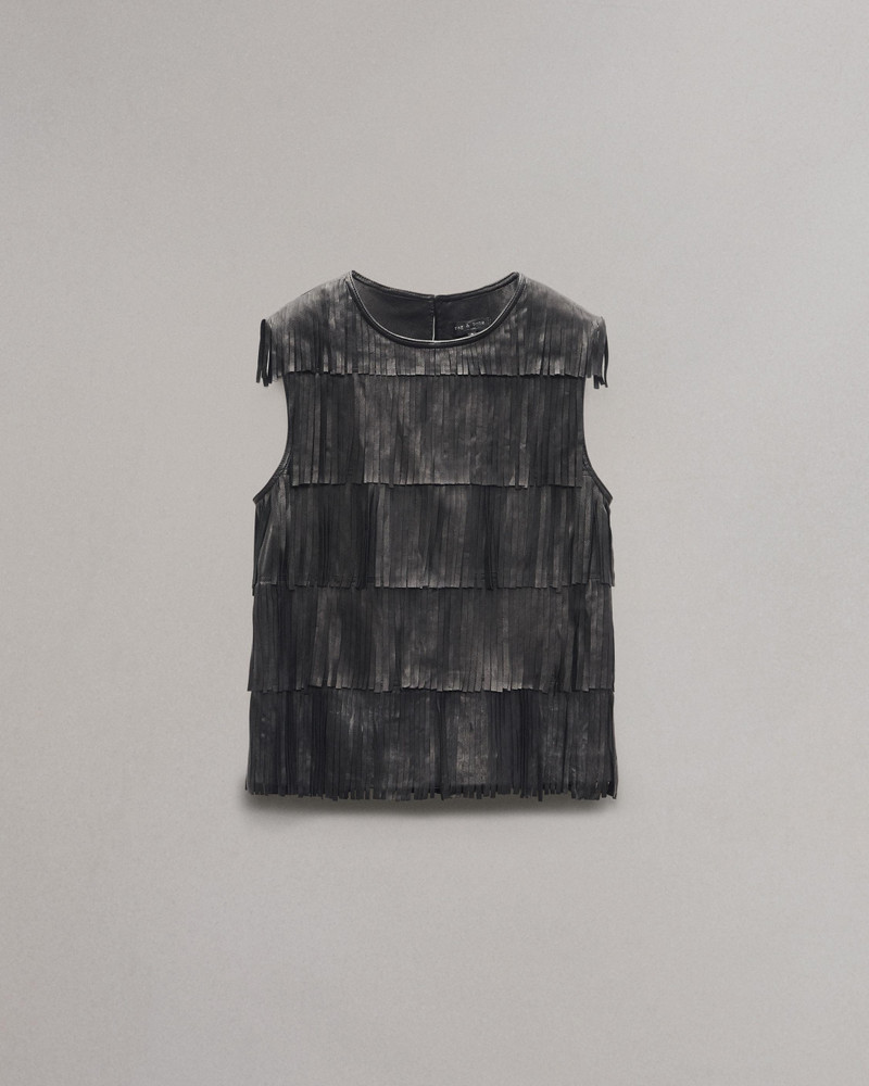 Britney Leather Top 1