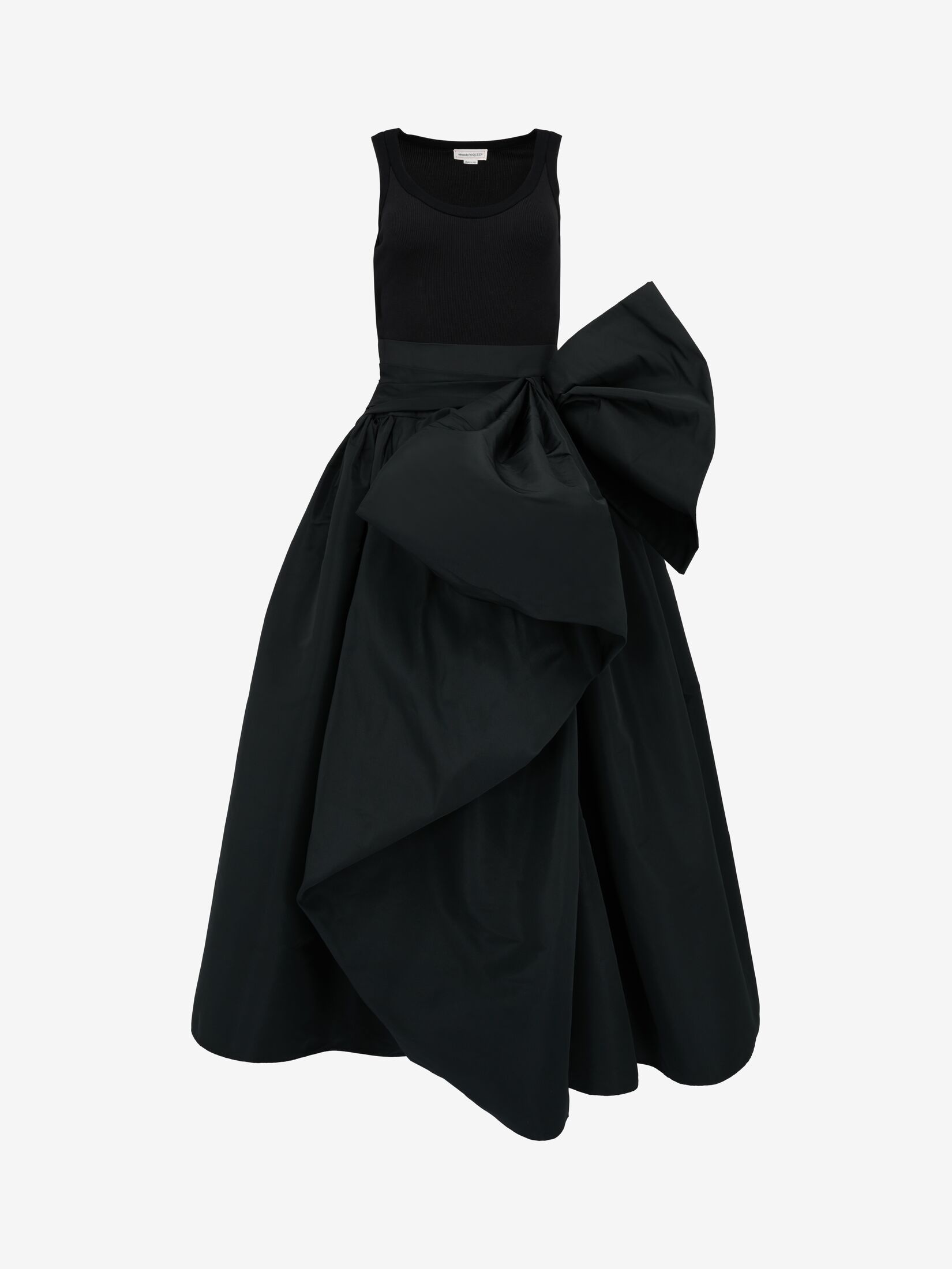 Women's Hybrid Bow Dress in Black - 1