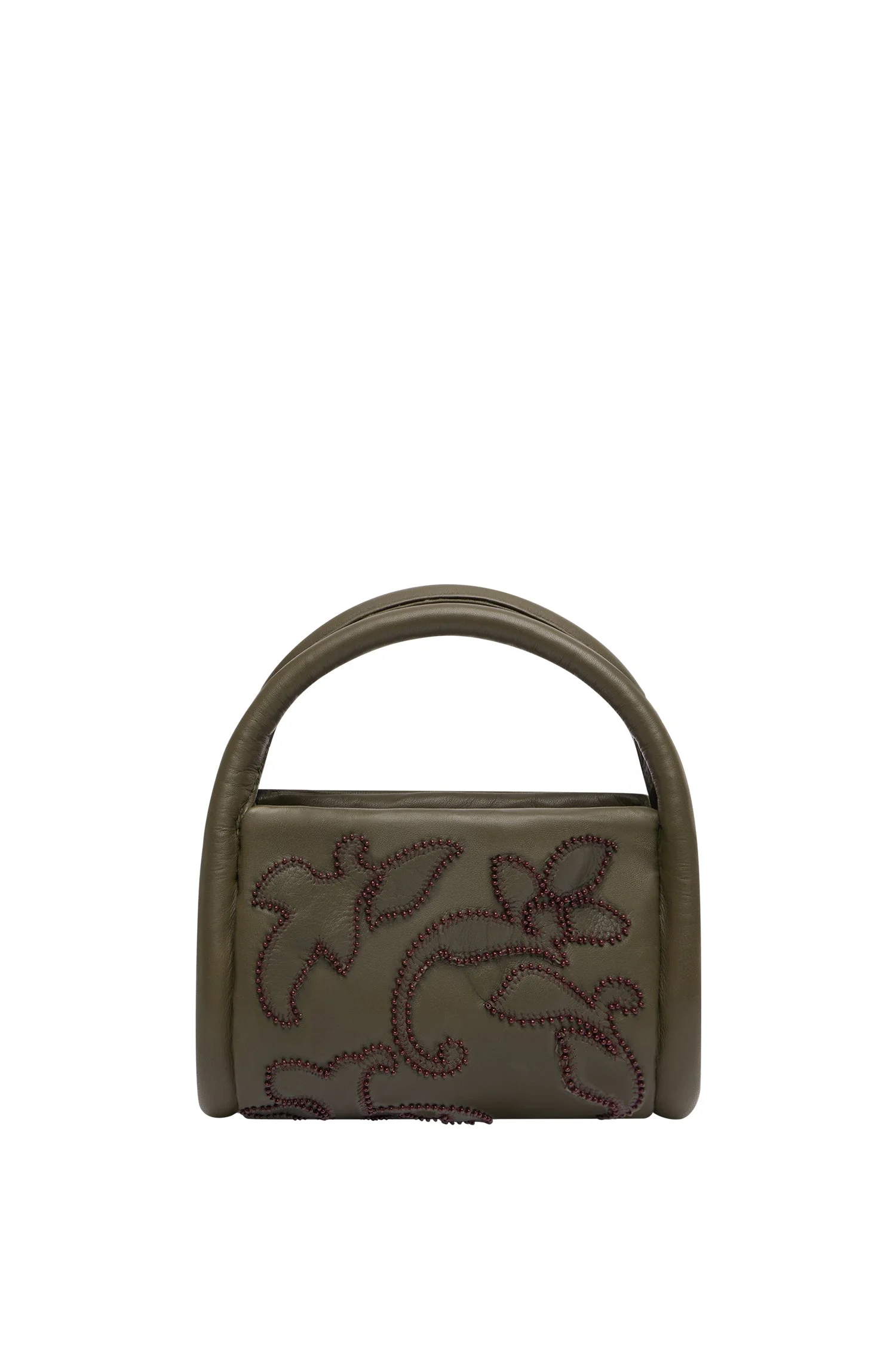 Duke Leather Applique Bag Olive - 1