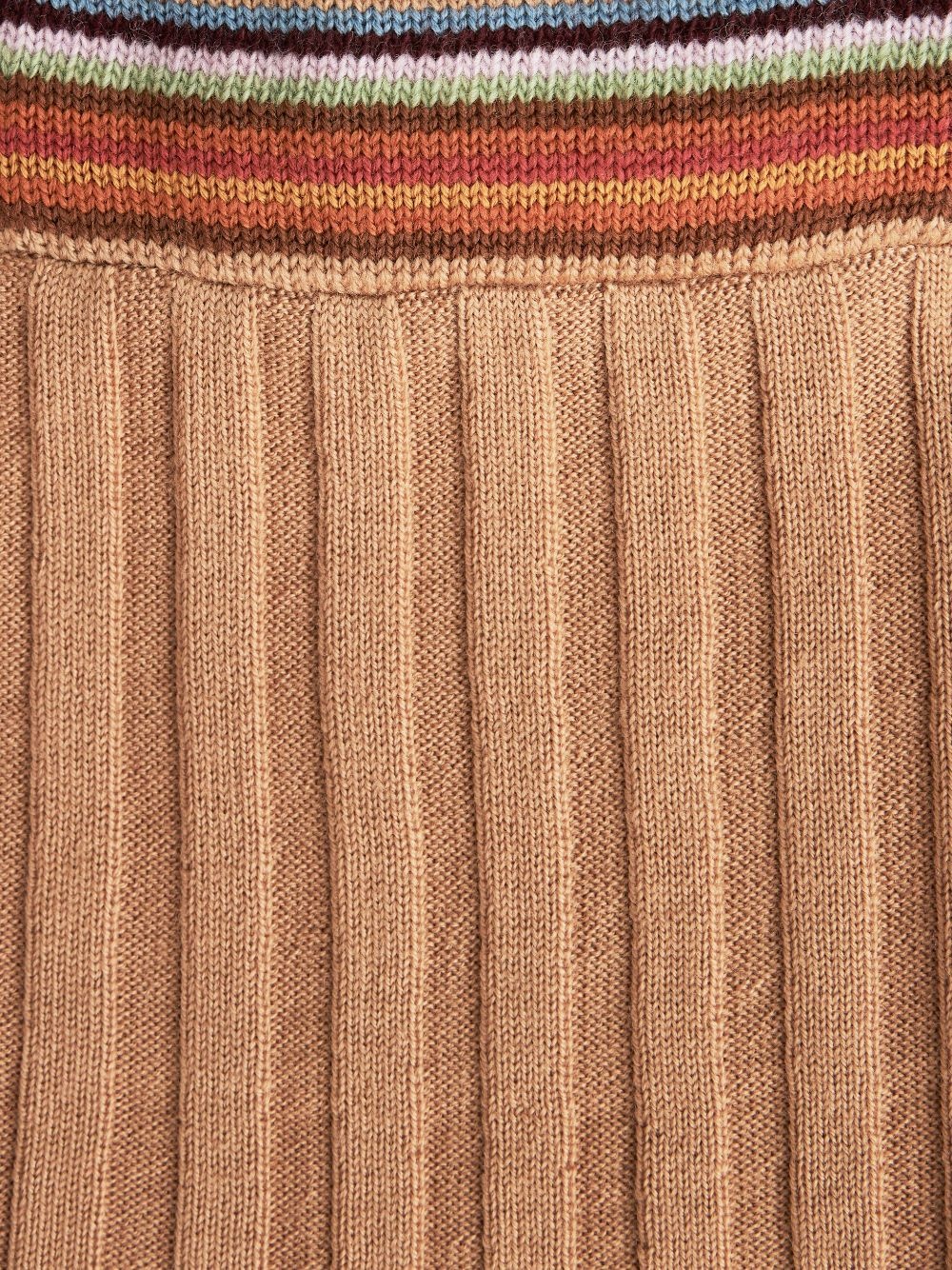 ribbed-knit V-neck cardigan - 5