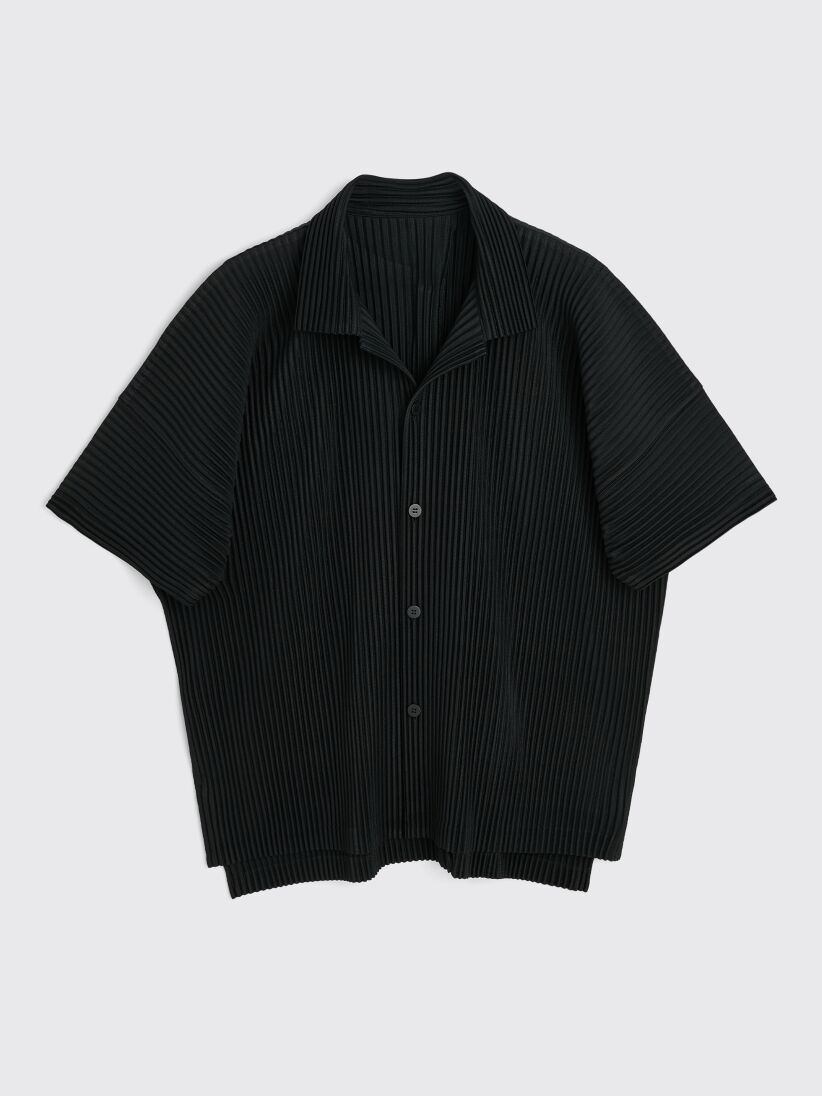 ISSEY MIYAKE HOMME PLISSÉ ISSEY MIYAKE PLEATED SHIRT BLACK