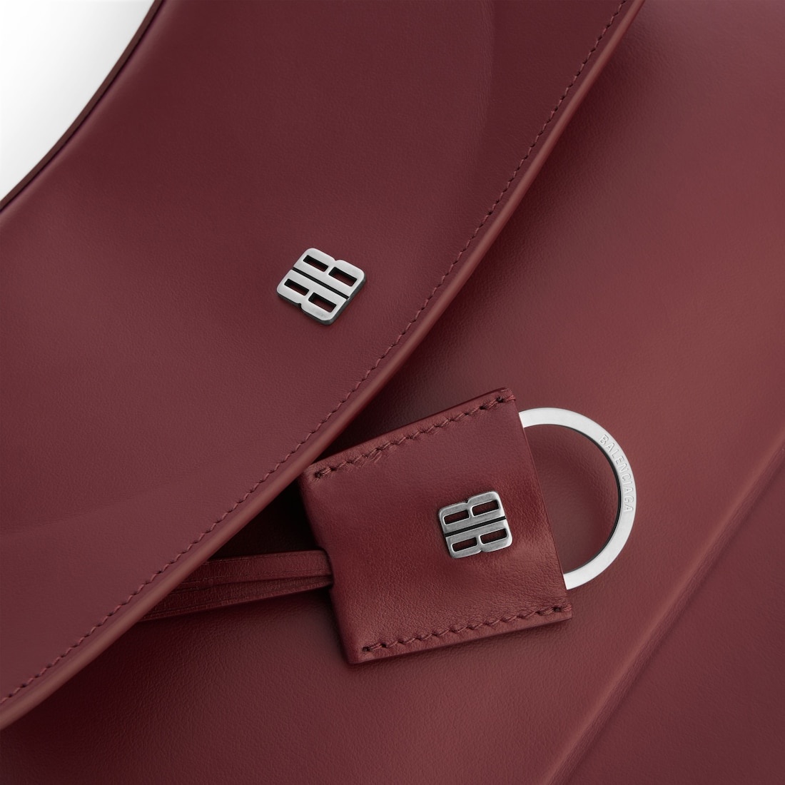 Women's Nano Medium Handbag in Dark Burgundy - 6