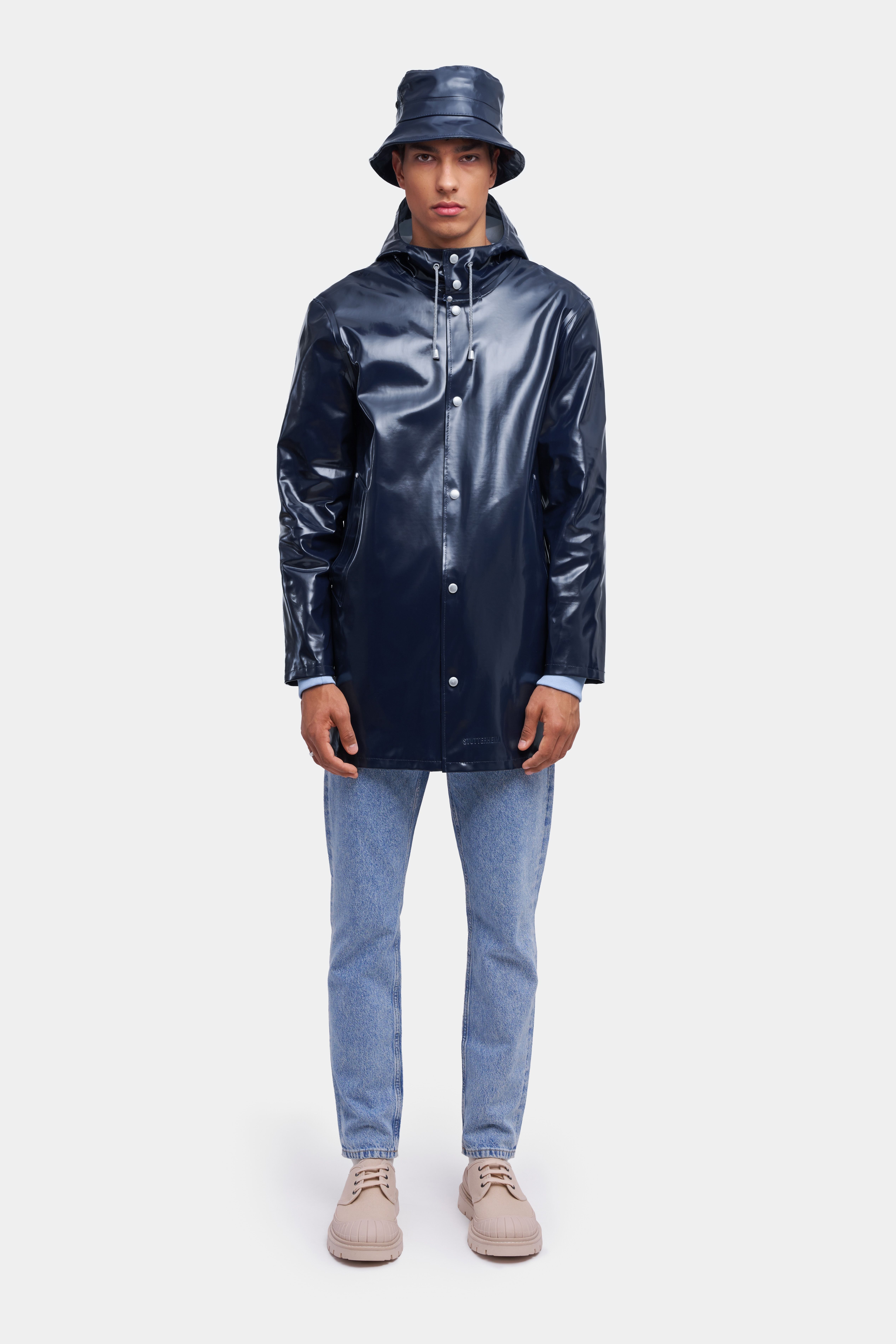 Stockholm Opal Raincoat Navy - 2
