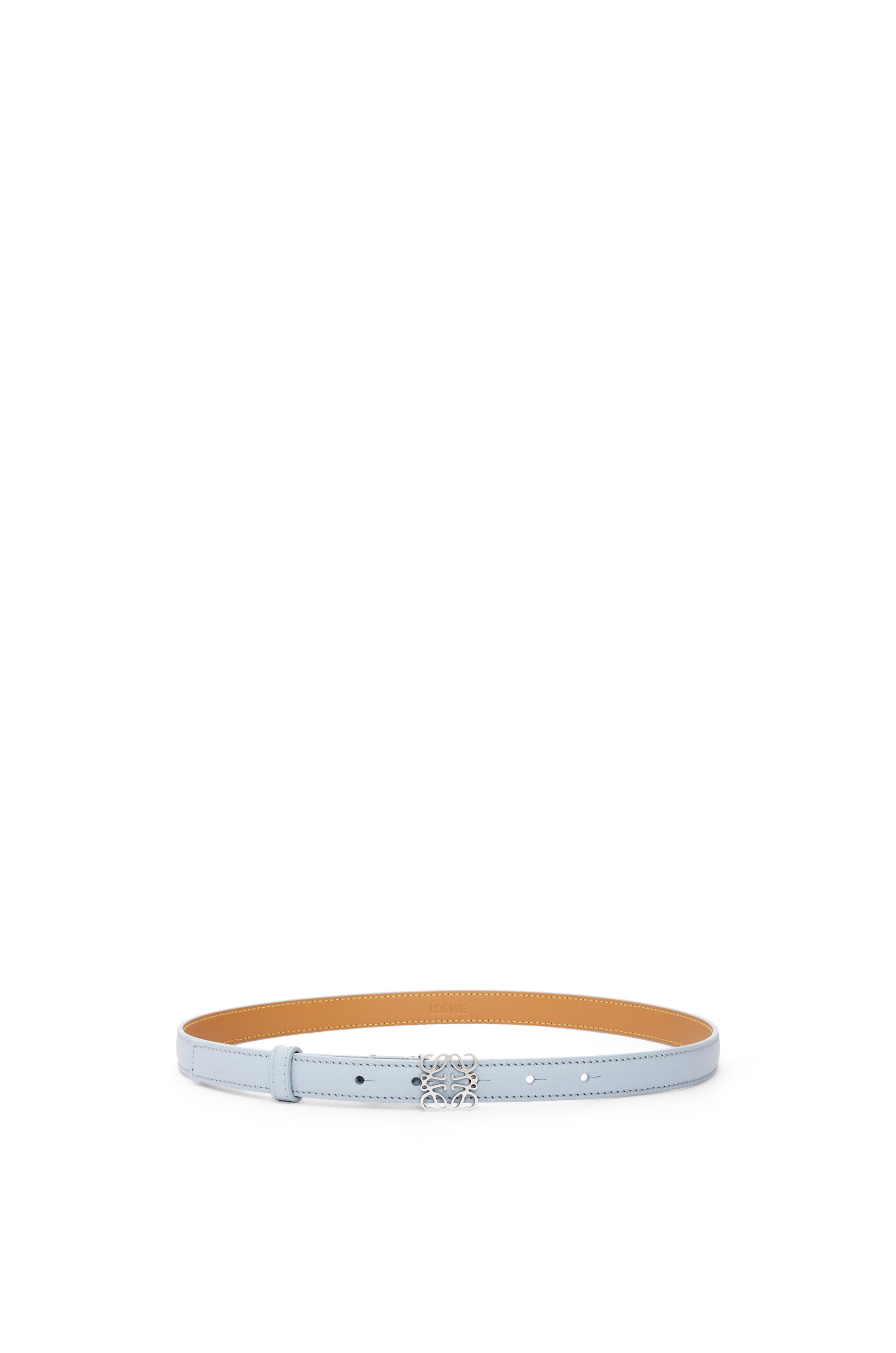 Anagram belt in pebble grain calfskin - 1