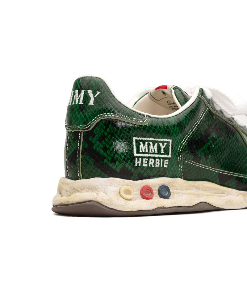 "HERBIE" OG Sole Python Printed Leather Low-top Sneaker 26