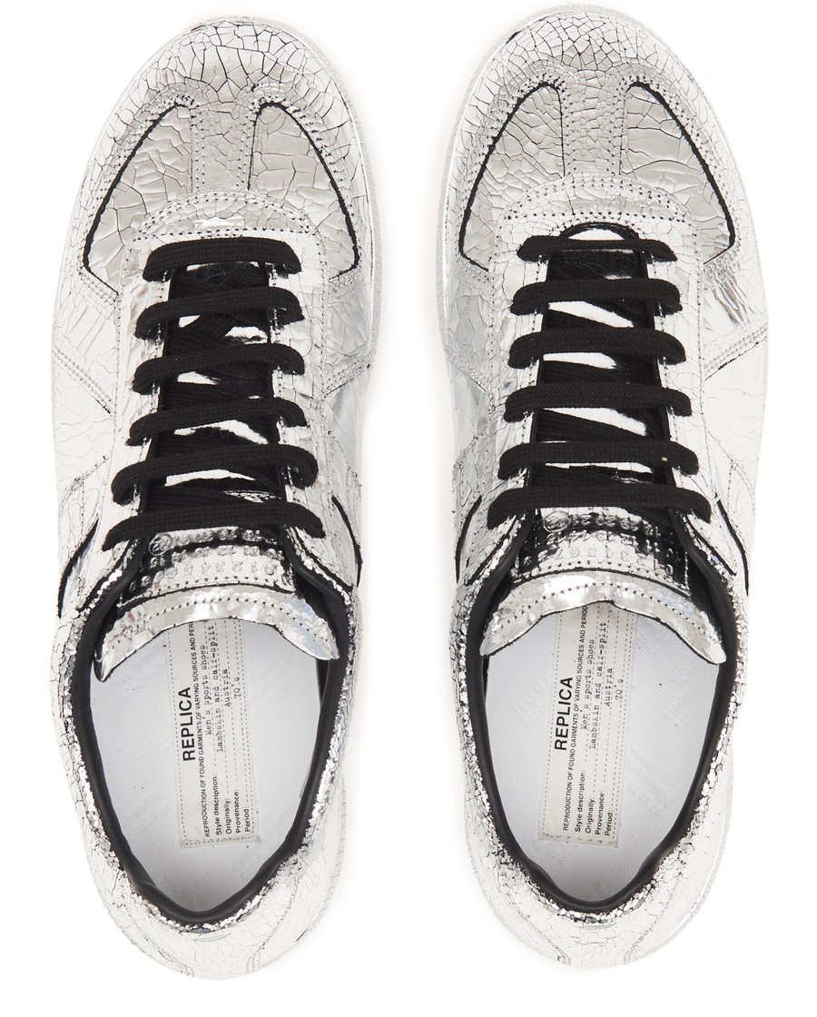 ★Maison Margiela★Replica Sneakers broken mirror Maison Margiela Replica Broken Mirror Low-Top Sneakers Sz
