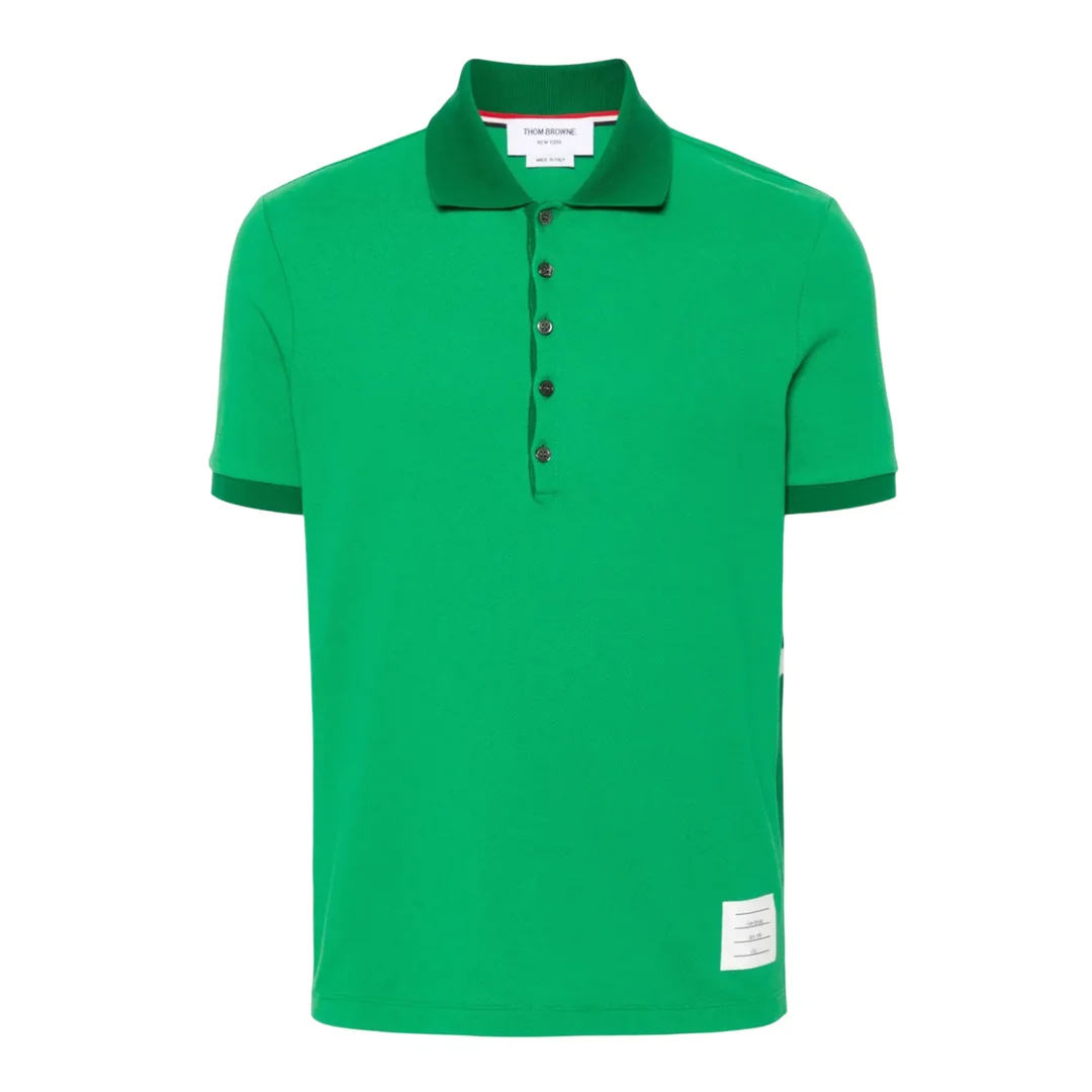 Short Sleeve Rib Cuff Polo - 1