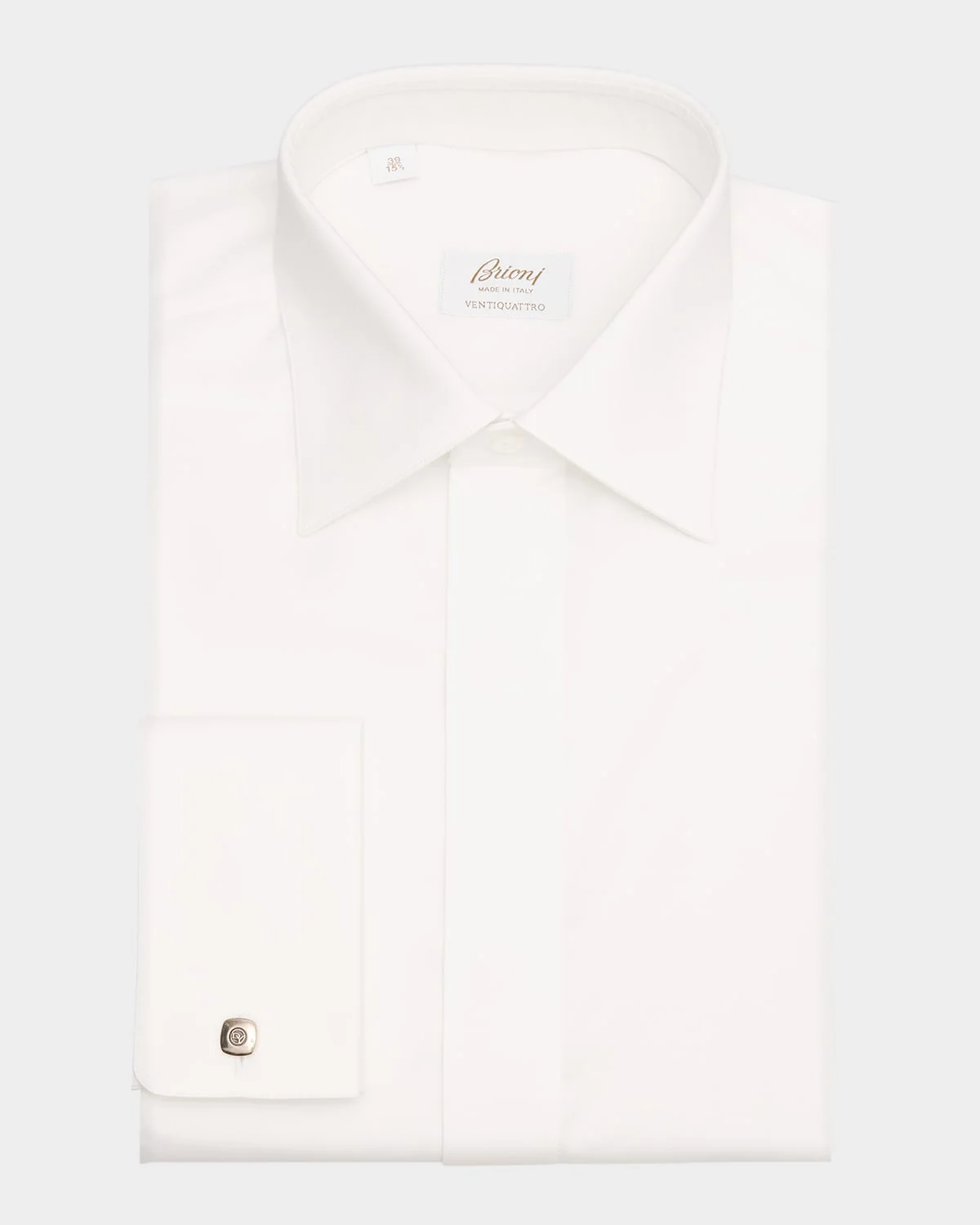 Men's French Cuff Covered-Placket Dress Shirt - 1