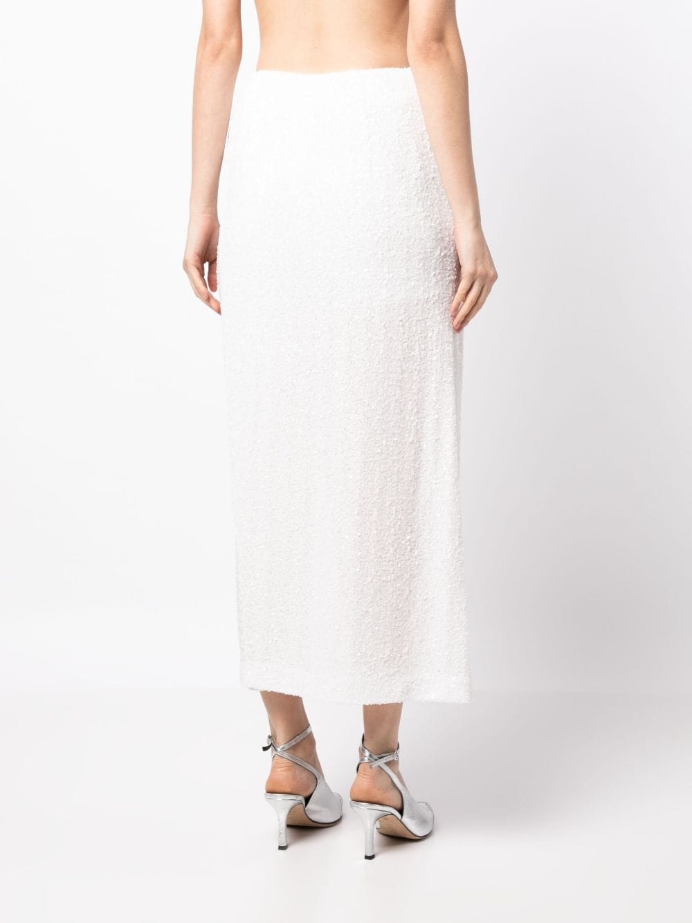 sequin-embellishment cropped trousers - 4