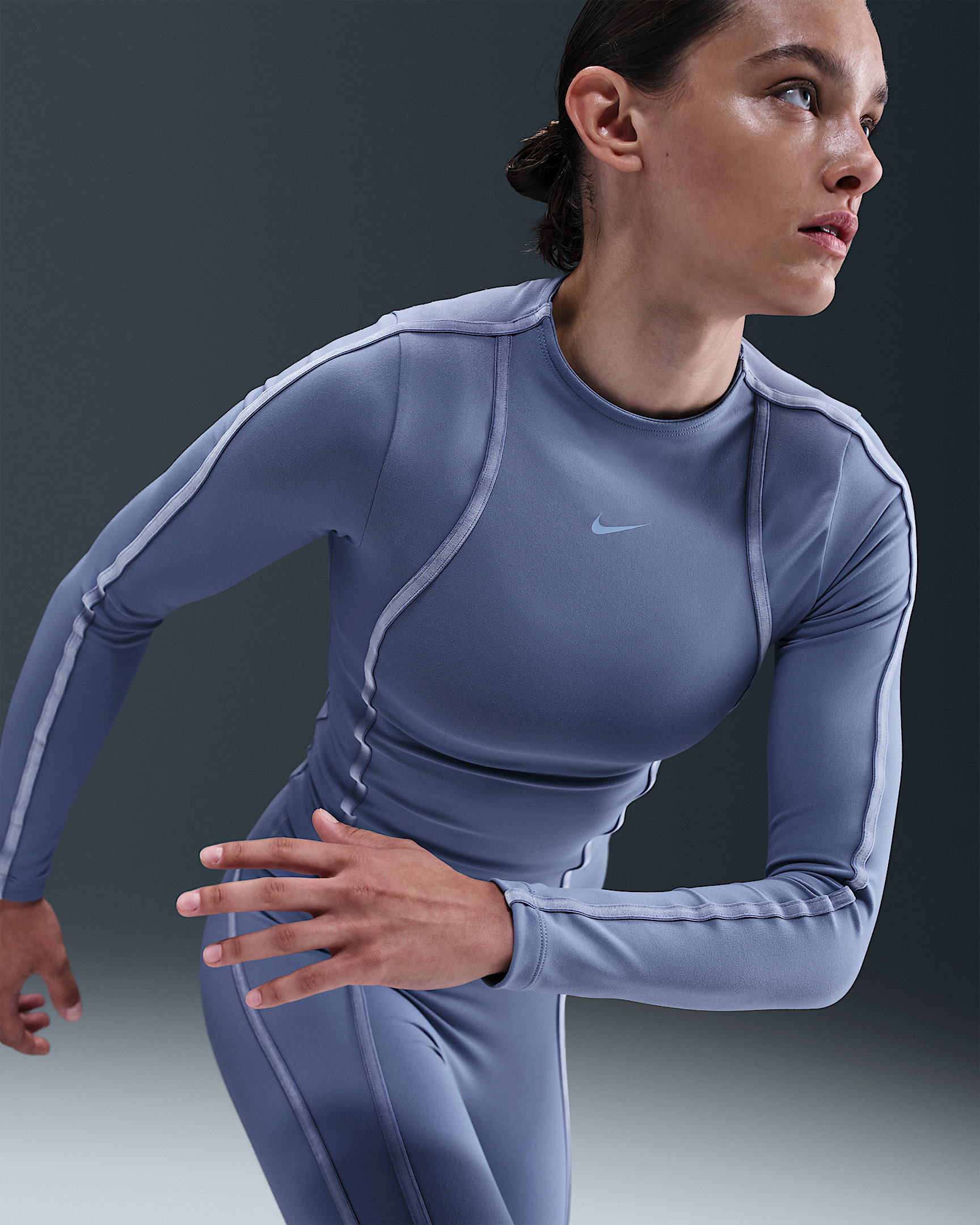 Nike One Fitted Women's Dri-FIT Long-Sleeve Top - 3