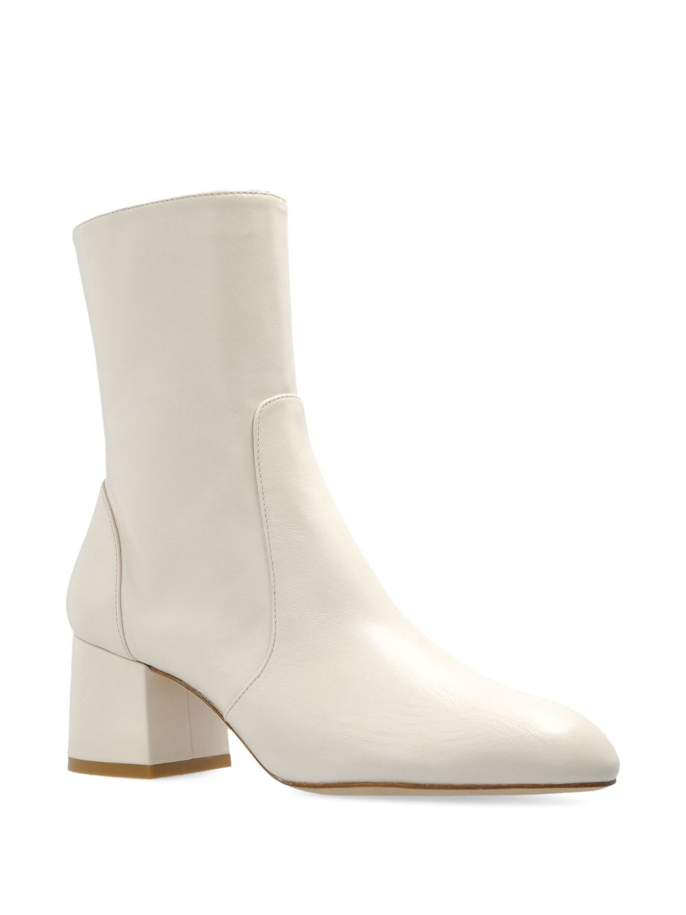 60mm leather heeled boots - 2