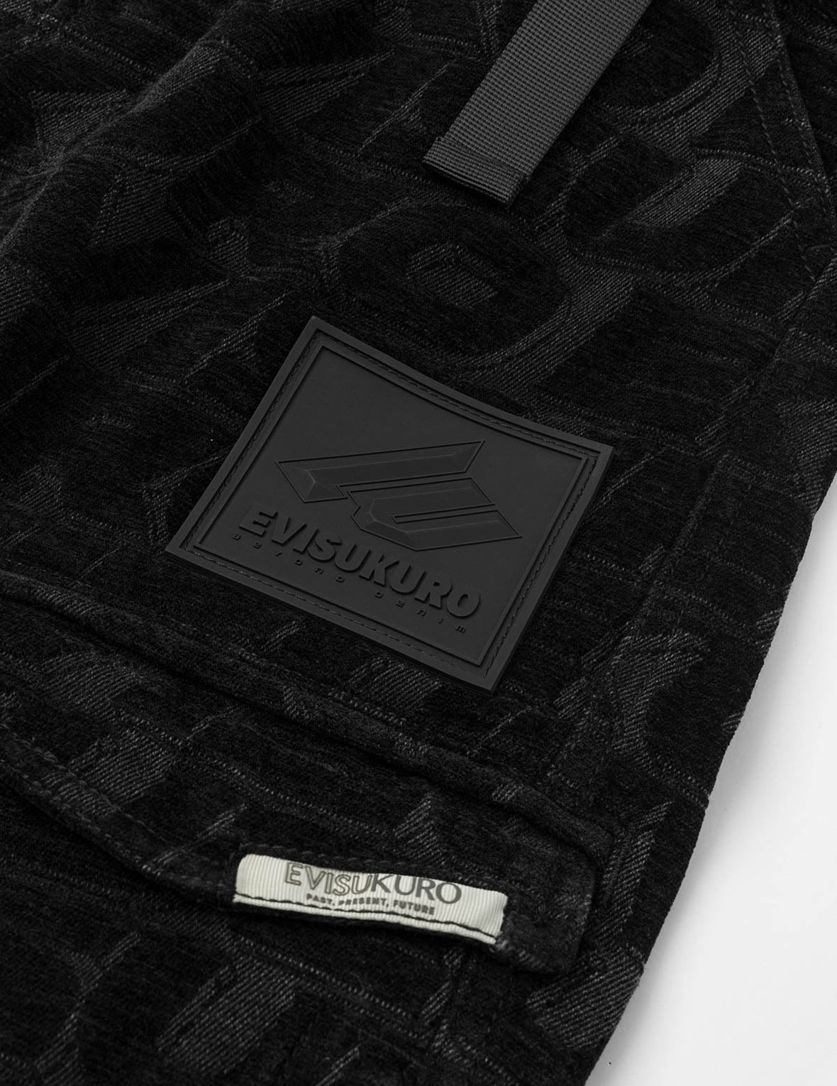 Monogram Allover Jacquard Relax Fit Worker Pants - 7