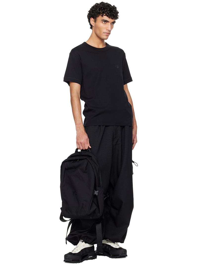 Y-3 Black Sport Uniform Wide Cargo Pants outlook