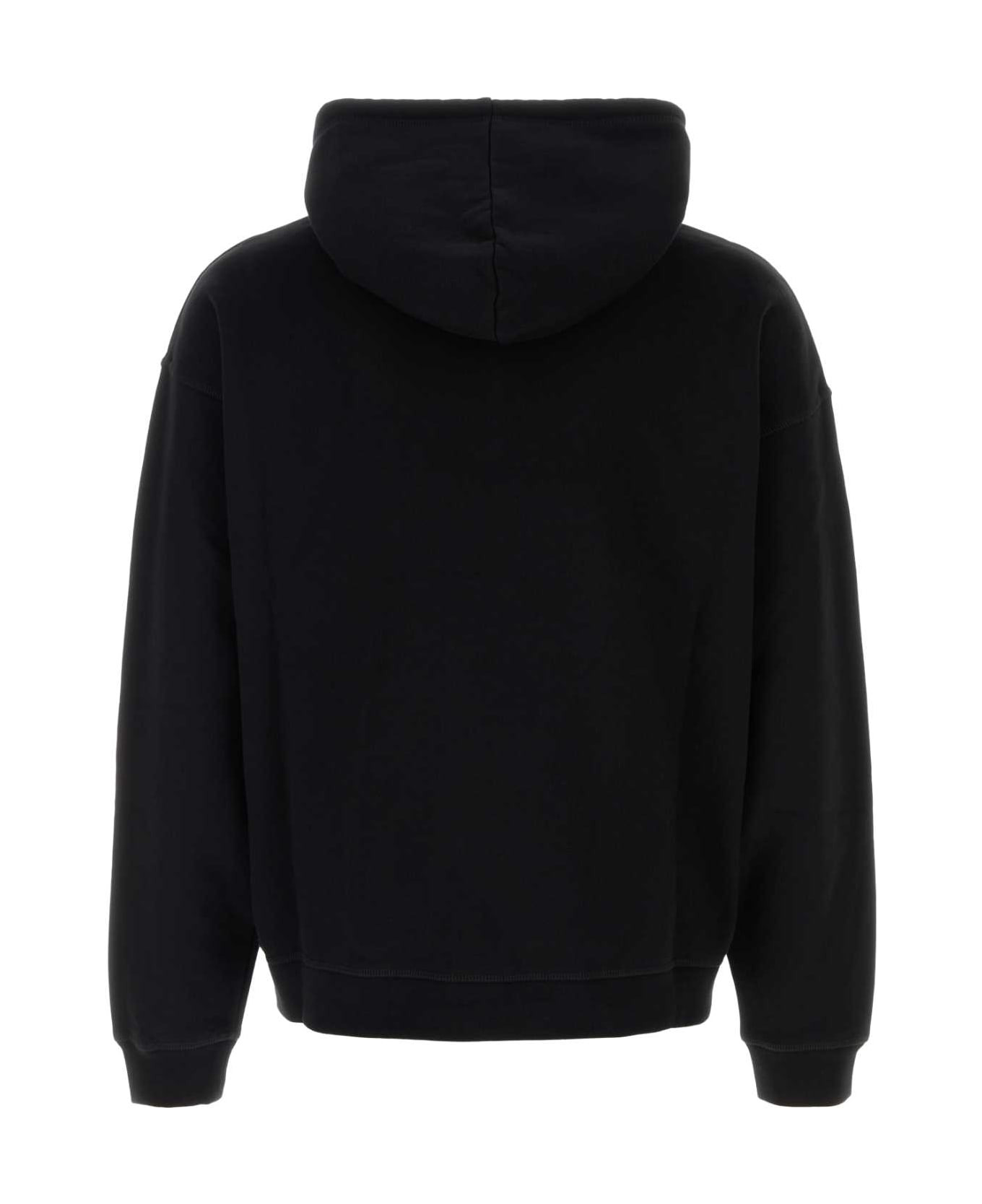Black Cotton Sweatshirt - 2