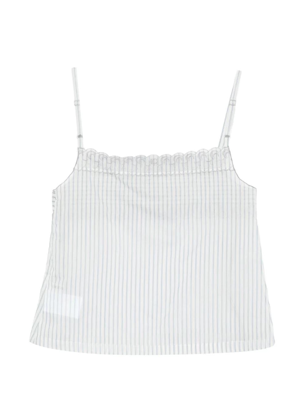 striped lace top - 1
